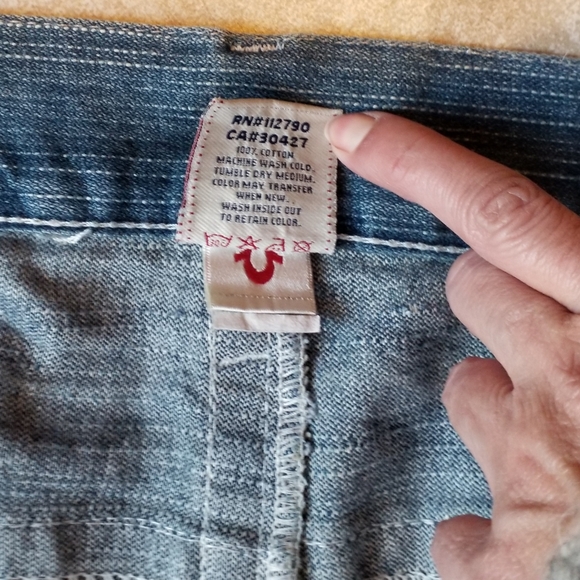 True Religion Billy Riot Row 42 Seat 34 Bootcut Jeans size 40 - Picture 11 of 12